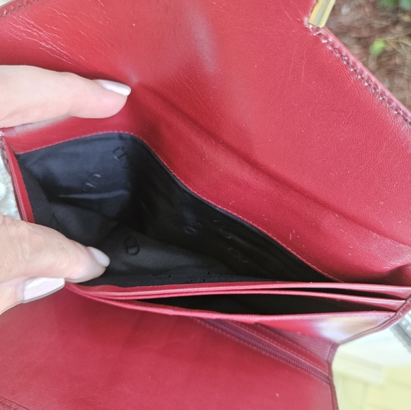Christian Dior Red Wallet Authentic - Picture 9 of 11